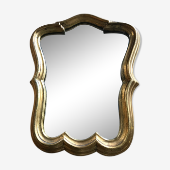 Old mirror, wooden, gilded
