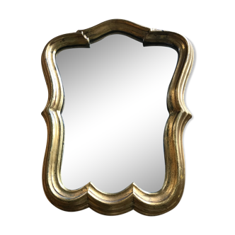 Miroir ancien ,en bois ,doré
