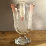 Pink swan crystal cut walther glas