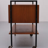 Teak sawing Trolly Dutch 1960s