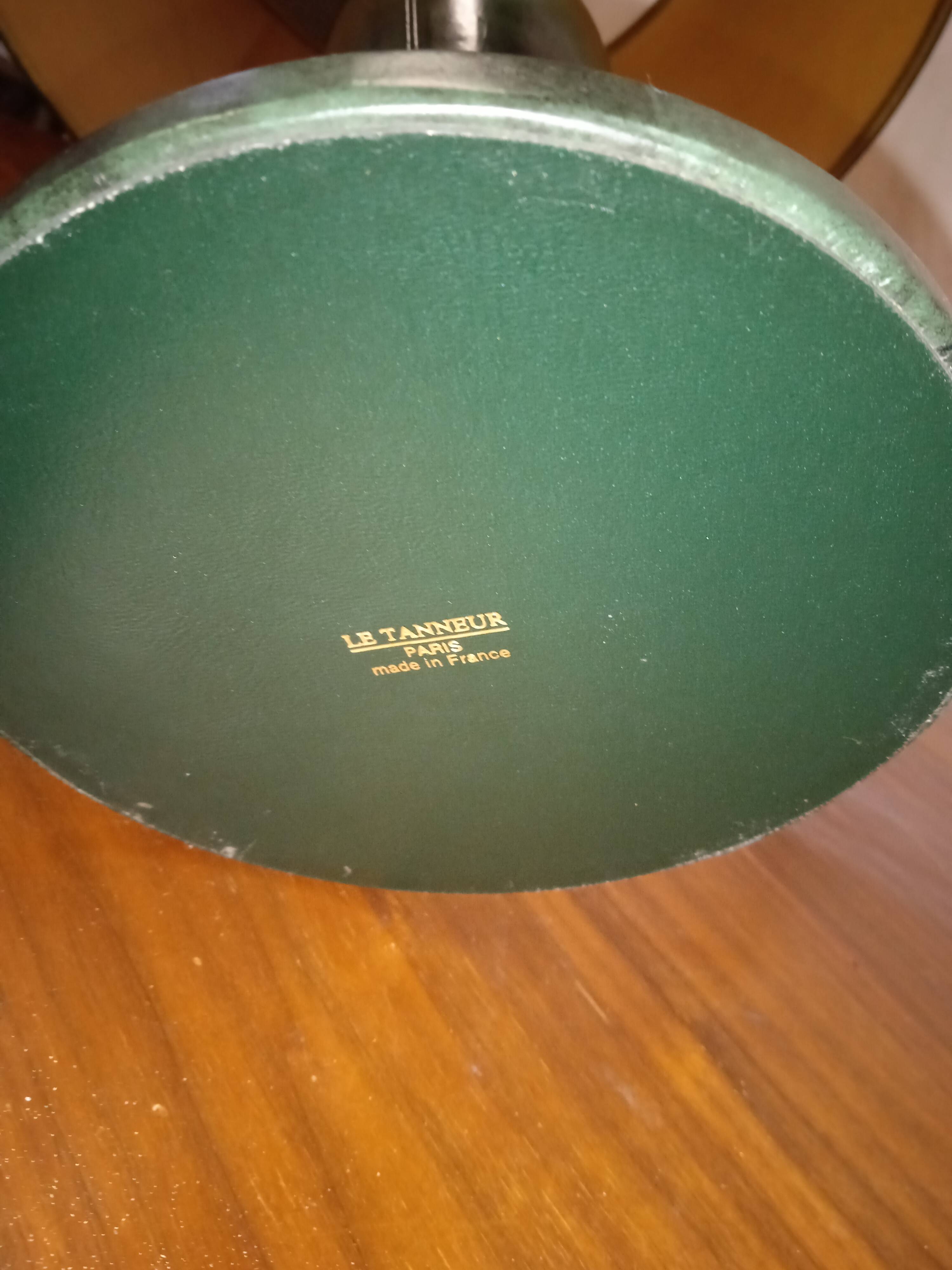 Large vintage leather desk lamp Le Tanneur