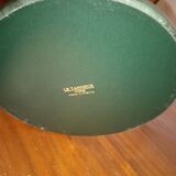 Large vintage leather desk lamp Le Tanneur