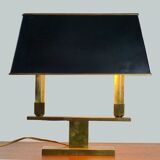Modernist gilt bronze table lamp