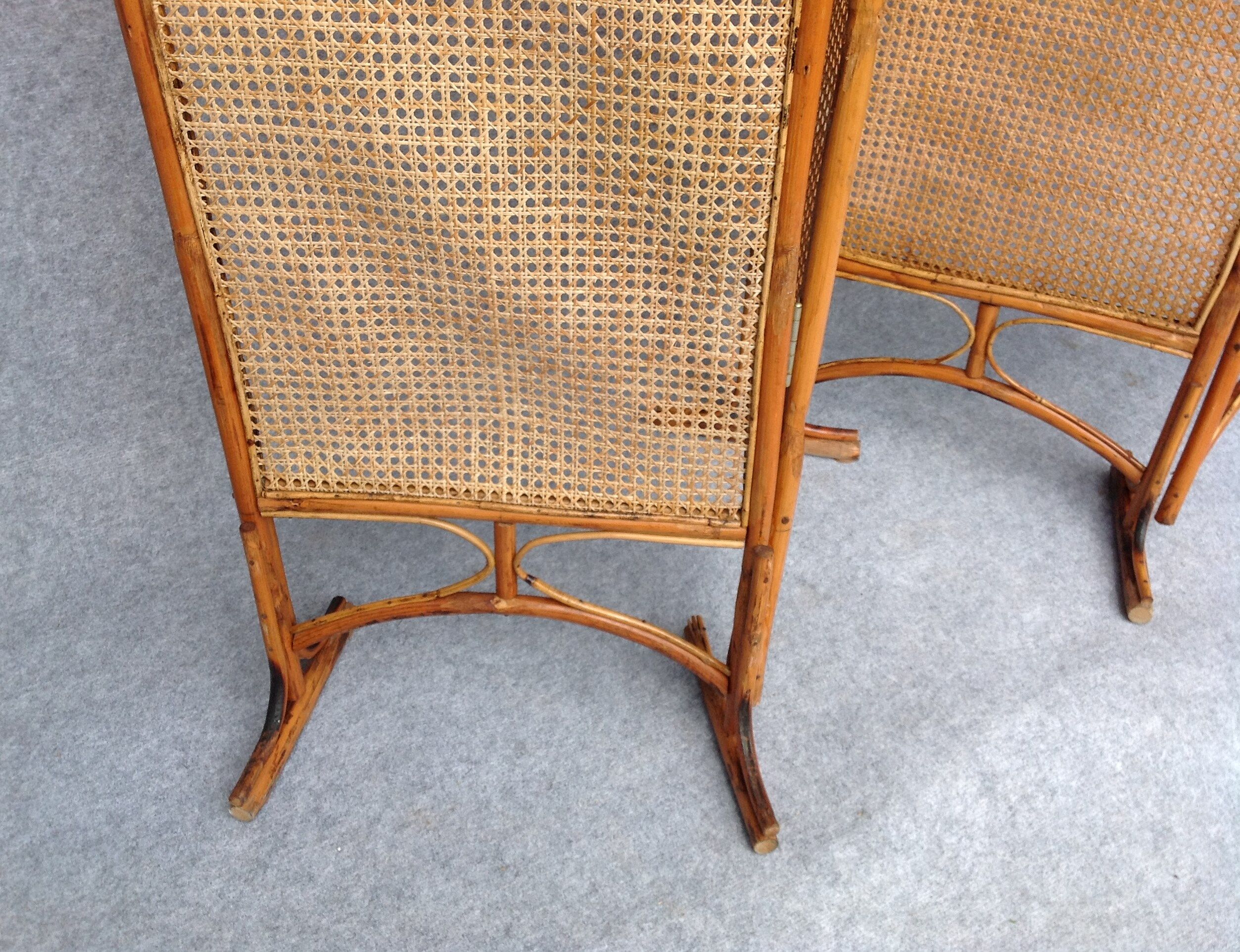 Screen bamboo rattan and caning