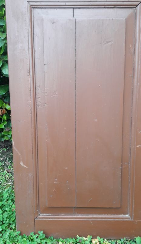 Porte vitrée H186,5xL98,5 de communication moulurée