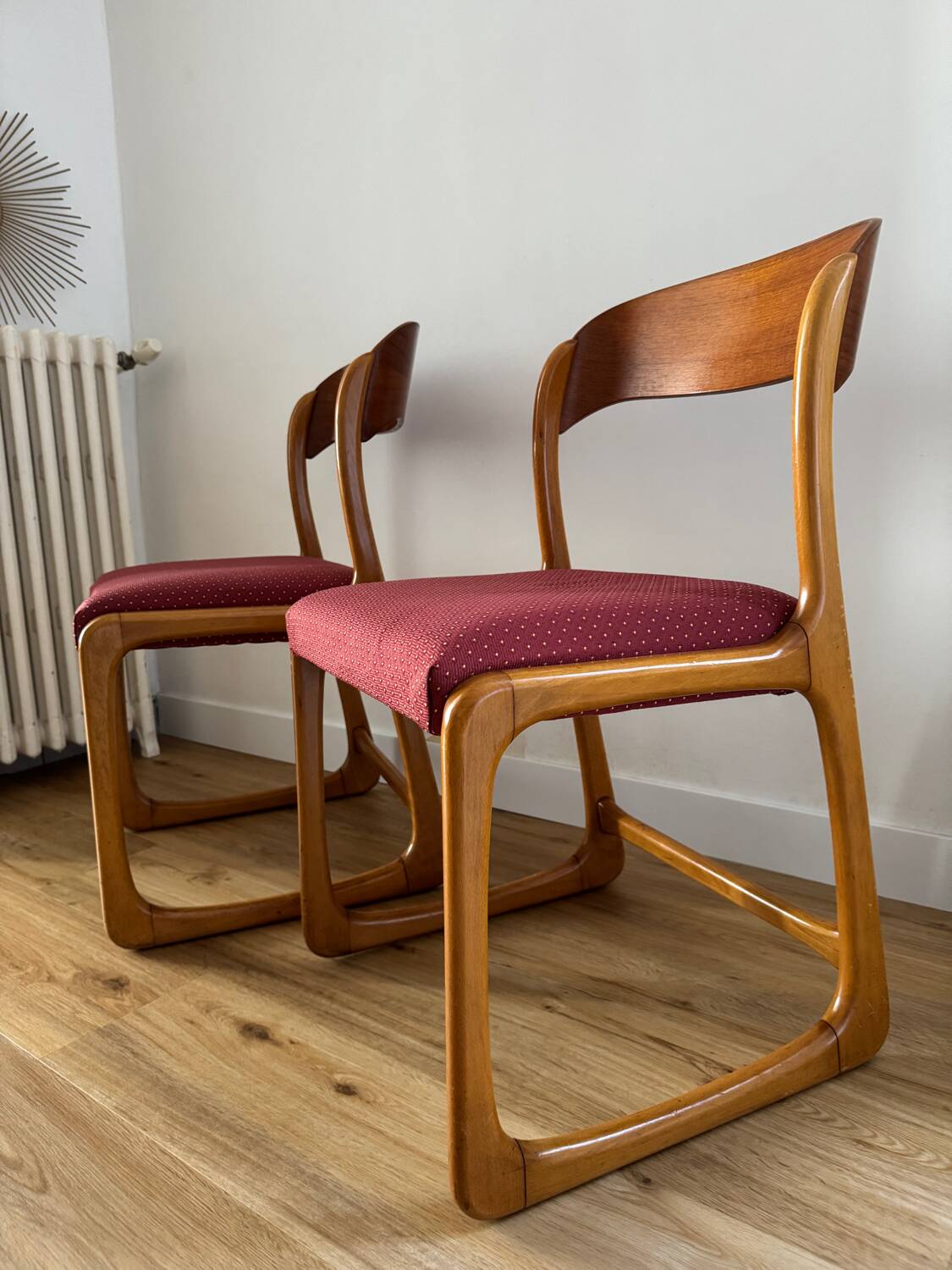Set of 6 sled chairs