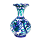 Romantic Spanish vase with hand-painted earthenware bird