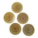 Lot 5 plates sarreguemines ceramic seventies