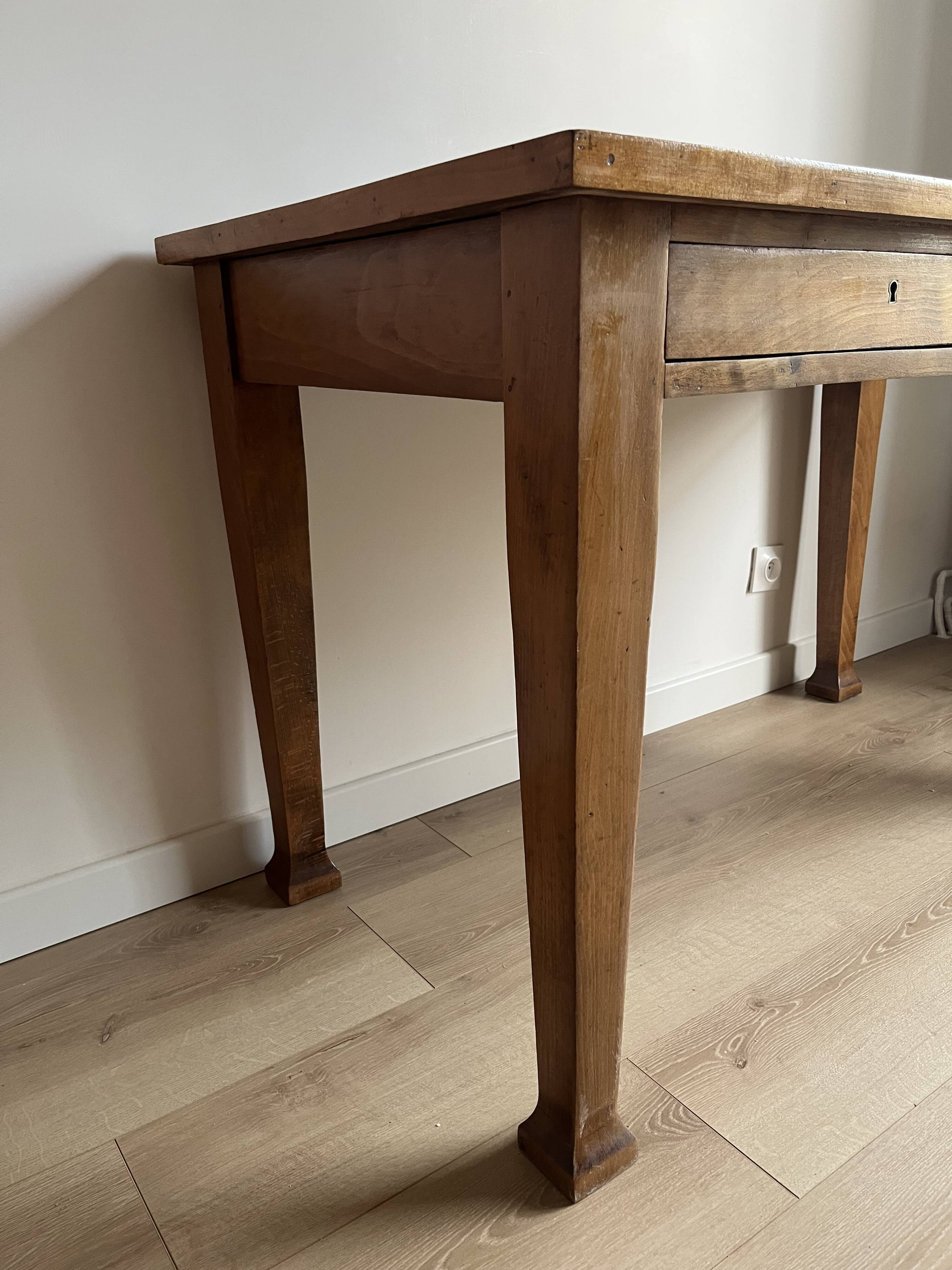 Solid wood desk