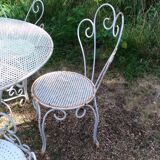 Garden furniture in iron