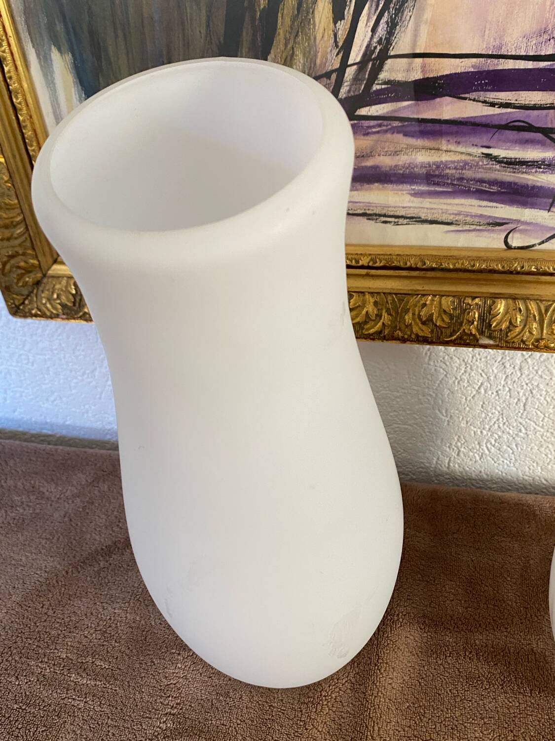 Paire de lampes en verre Mylonit Ikea 1990