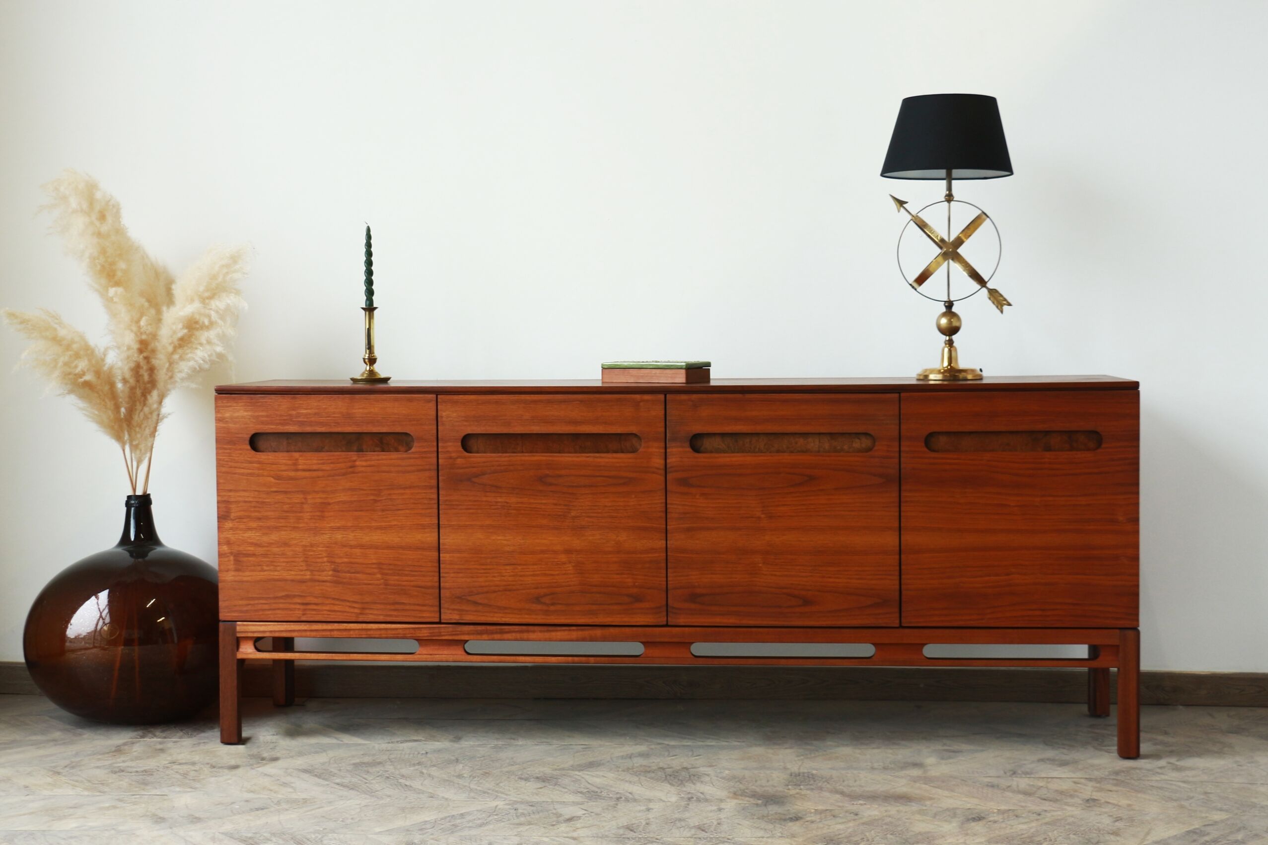 Sideboard teak and walnut 60