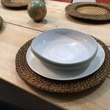 Under wicker plates
