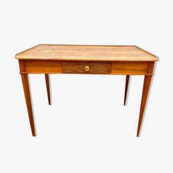 Bureau en bois massif avec 1 tiroir 102x62cm 1900