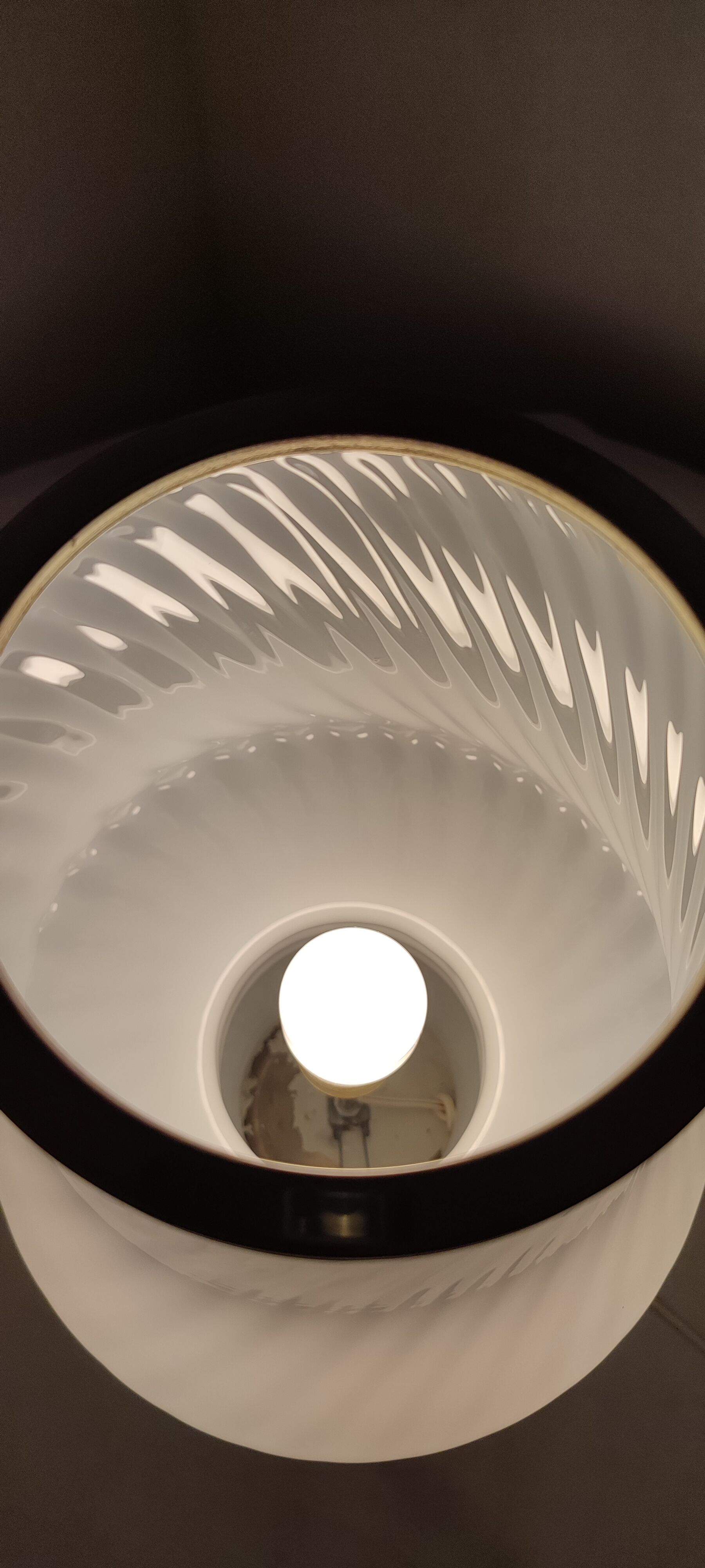 Lampe de table en verre de Murano « champignon ». Italie, années 1970.