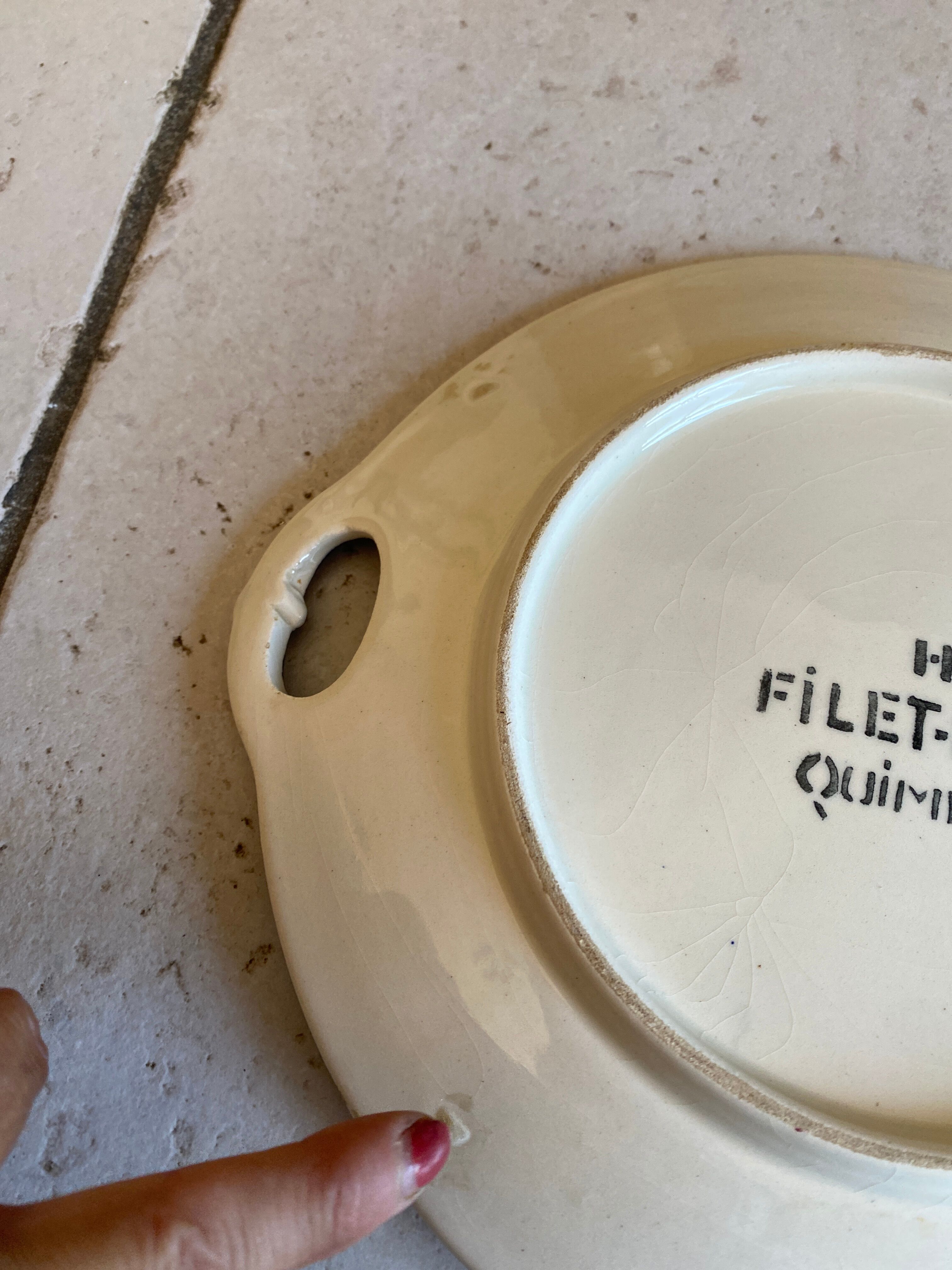 Vintage HB Quimper dish