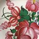 Pair of decorative plates "Bouquet" in old earthenware
