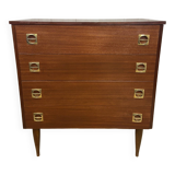 Chest of drawers with tapered legs