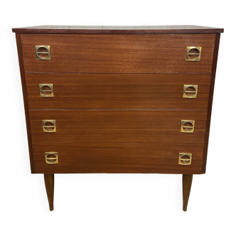 Chest of drawers with tapered legs