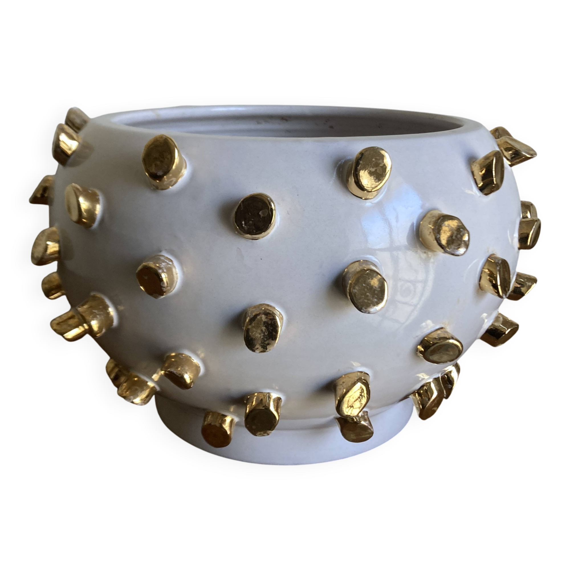 Italian cache-pot XXXL Tronchetto by ND Dolfi Florence for René Veyrat 1960