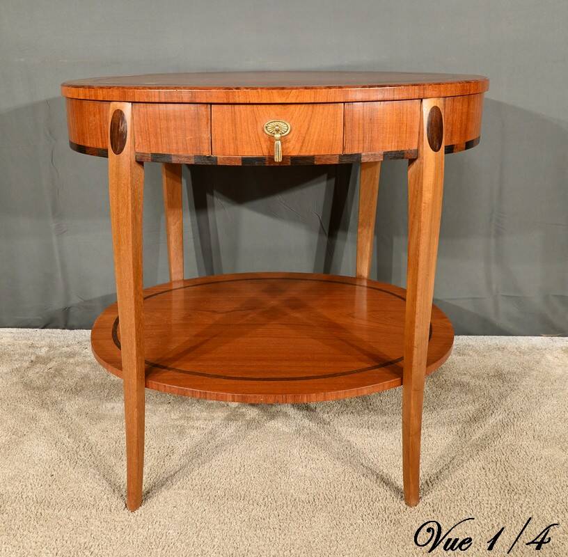Mahogany and Rosewood Gueridon Table, Art Deco – 1930