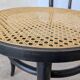 Vintage Thonet Style Dining Chair: Black Bentwood Cane Seat