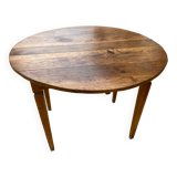 Rustic Wooden Shutter Round Dining Table Vintage Wooden Legs