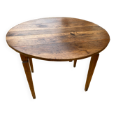 Rustic Wooden Shutter Round Dining Table Vintage Wooden Legs