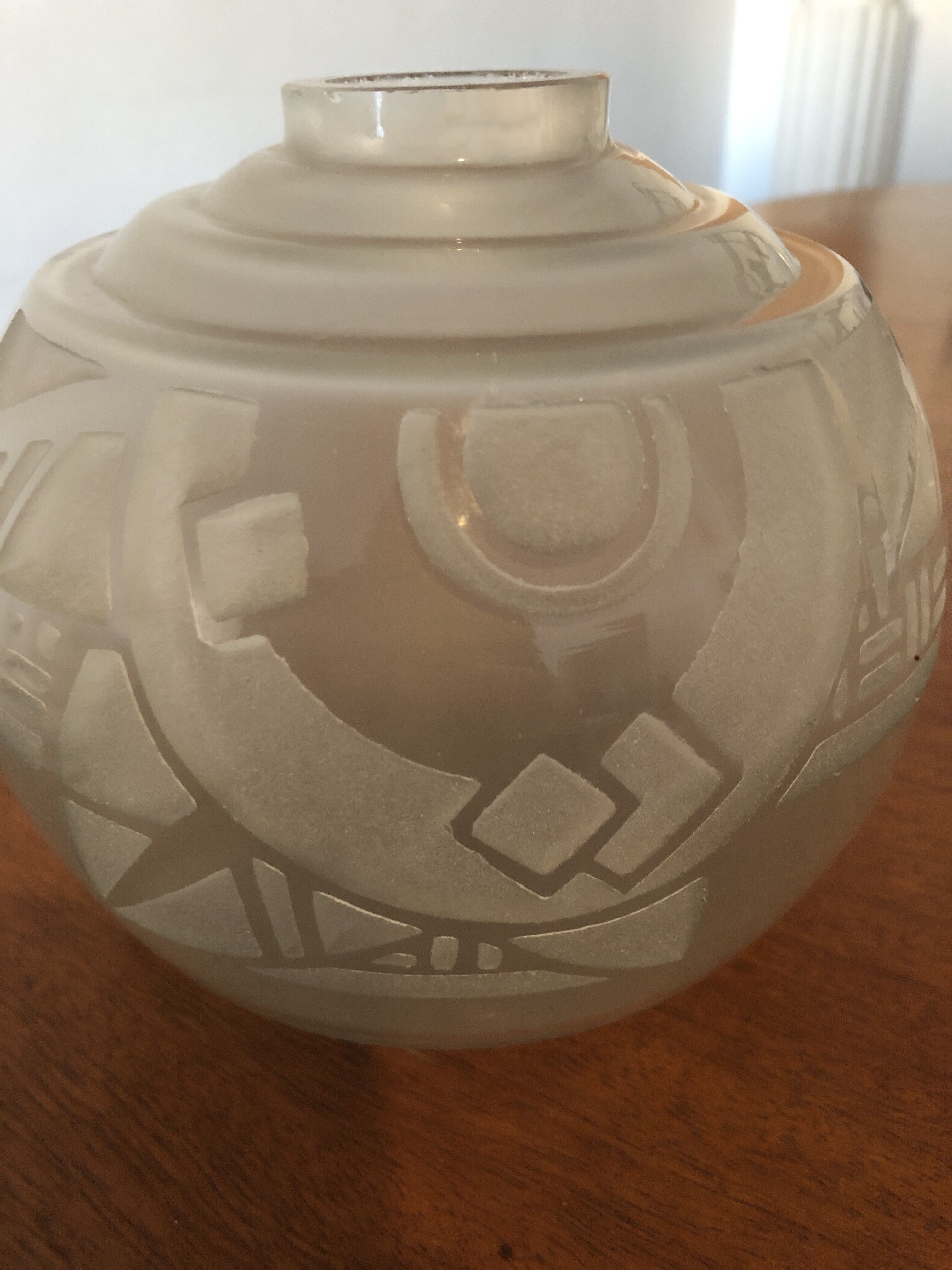 Vase art deco Jarvil Nancy André Delatte