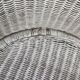 2 vintage grey rattan armchairs from the 60s