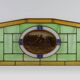 Art Deco Stained Glass Panel Depicting Cyclists in Motion, Belgium ca. 1910