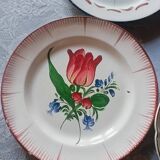 Set of 4 19th-century earthenware plates.