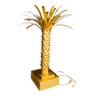 Brass palm tree floor lamp