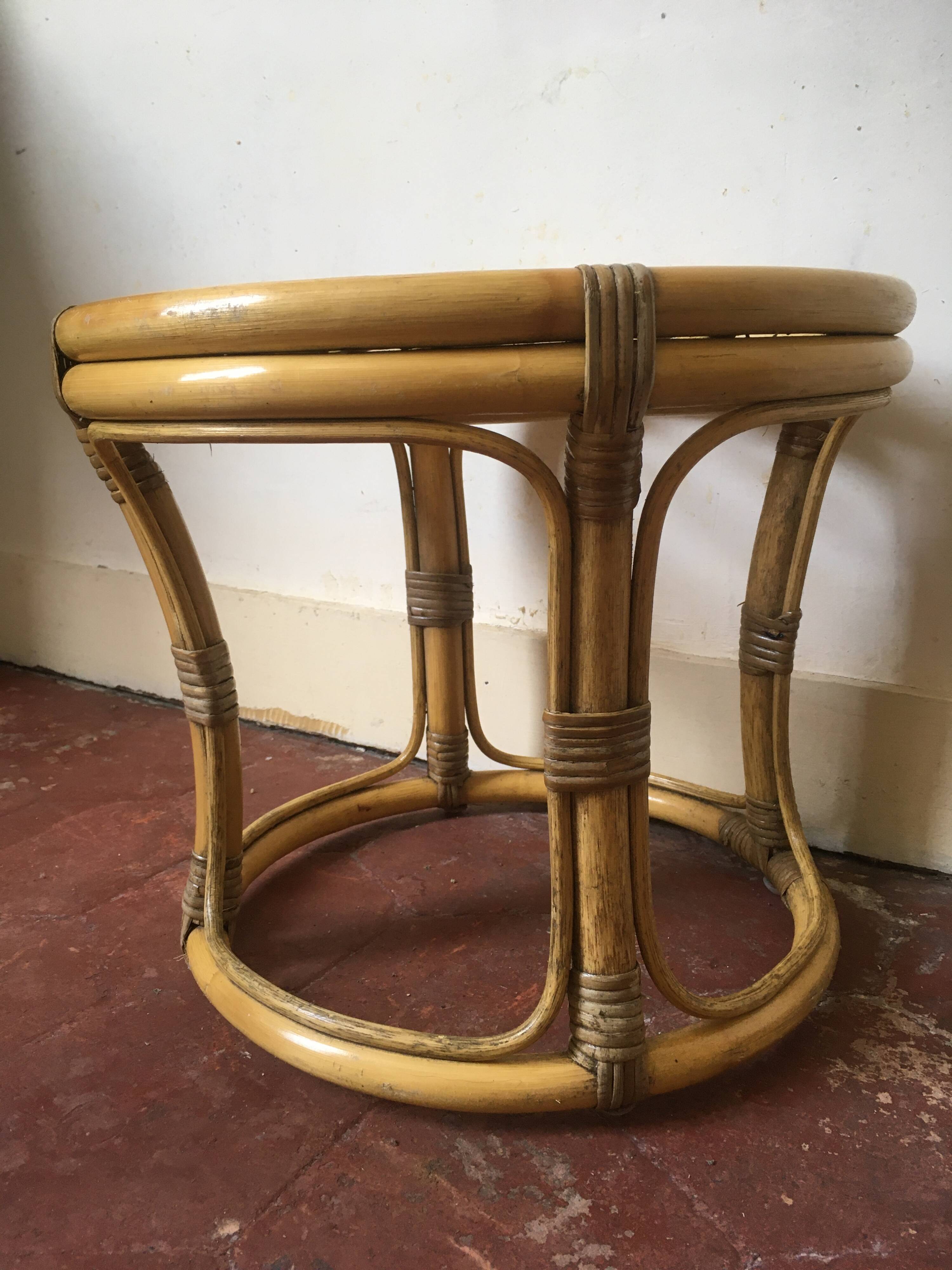 Tabouret rotin