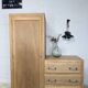 Armoire, penderie 1 porte et commode 3 tiroirs vintage