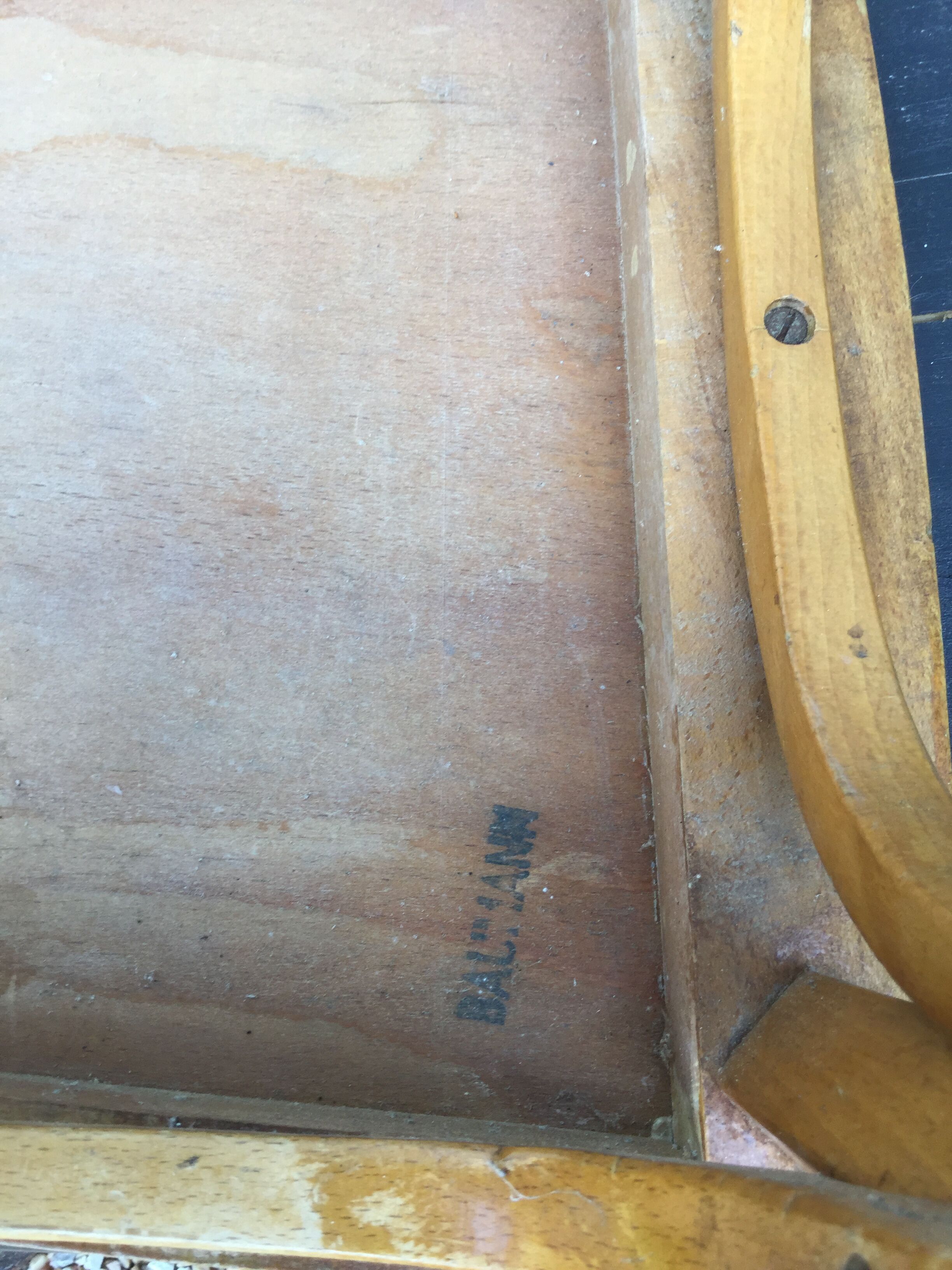 Pair of bistro Baumann chairs