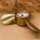 Antique brass propeller with pendulum vintage nautical wall clock