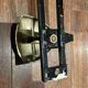 Iron wall coat rack with 4 golden triangle hooks vintage decoration