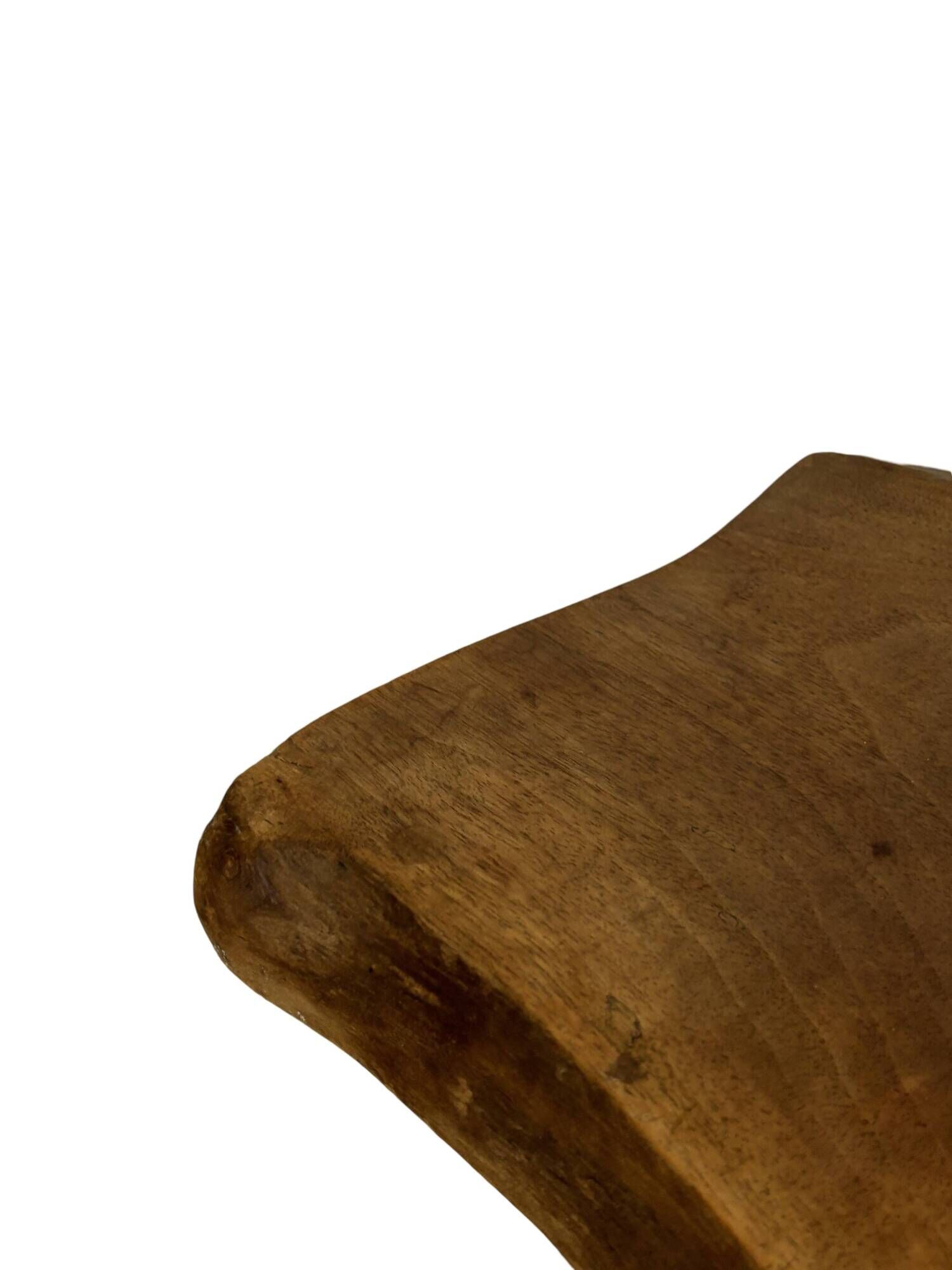 Vintage wooden side table natural design small table