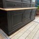 Two-piece cabinet in solid cherry wood