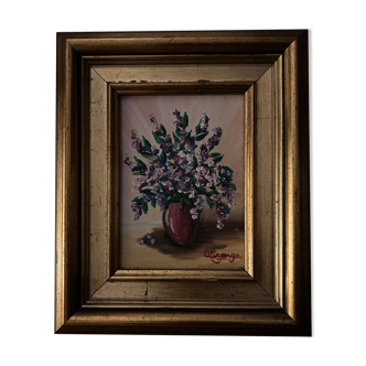 Peinture encadrée signée