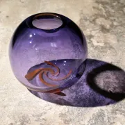 Unica thick-walled vase Roel Olivier Leerdam glass