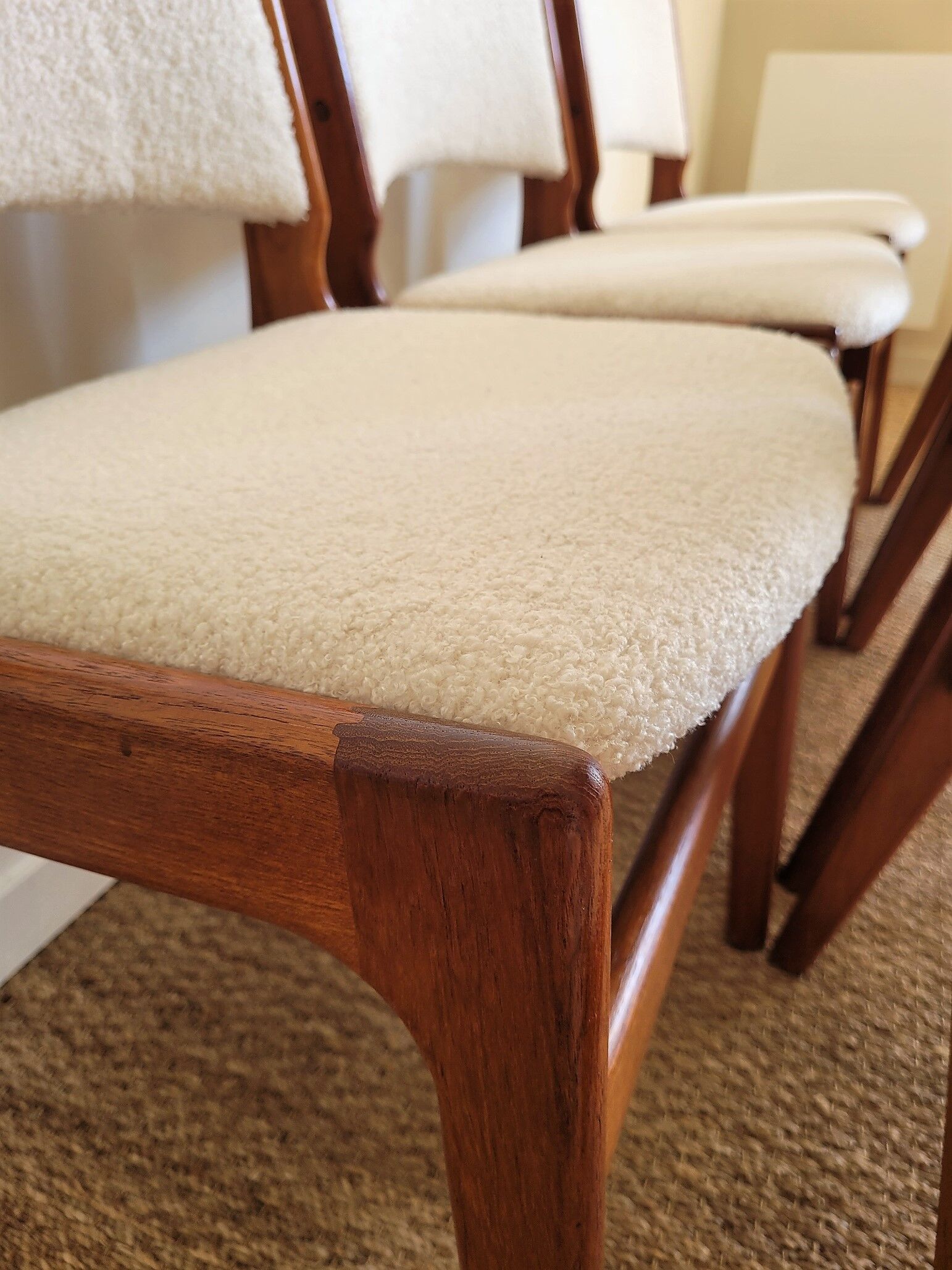 Set of 6 Scandinavian teak chairs Erik Buch model 89