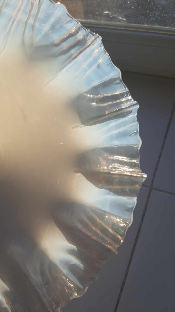 Opaline suspension opalescent glass