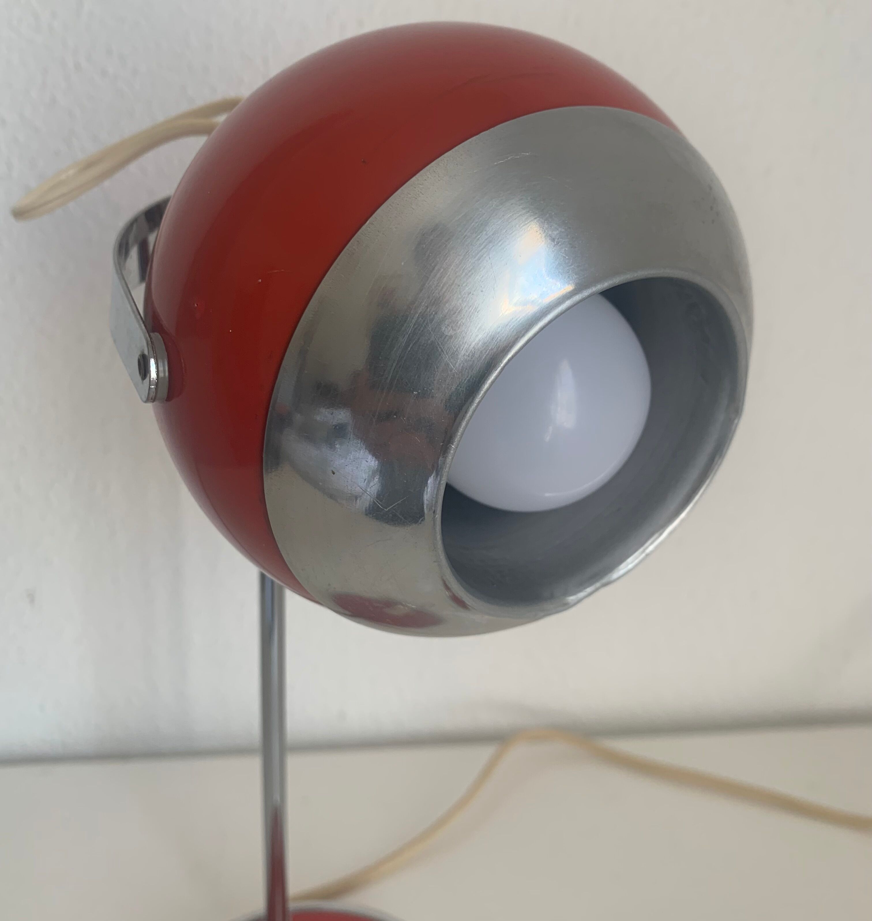 Vintage lamp 1960 eyeball desk currant