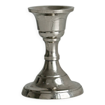 Small lightweight metal candlestick