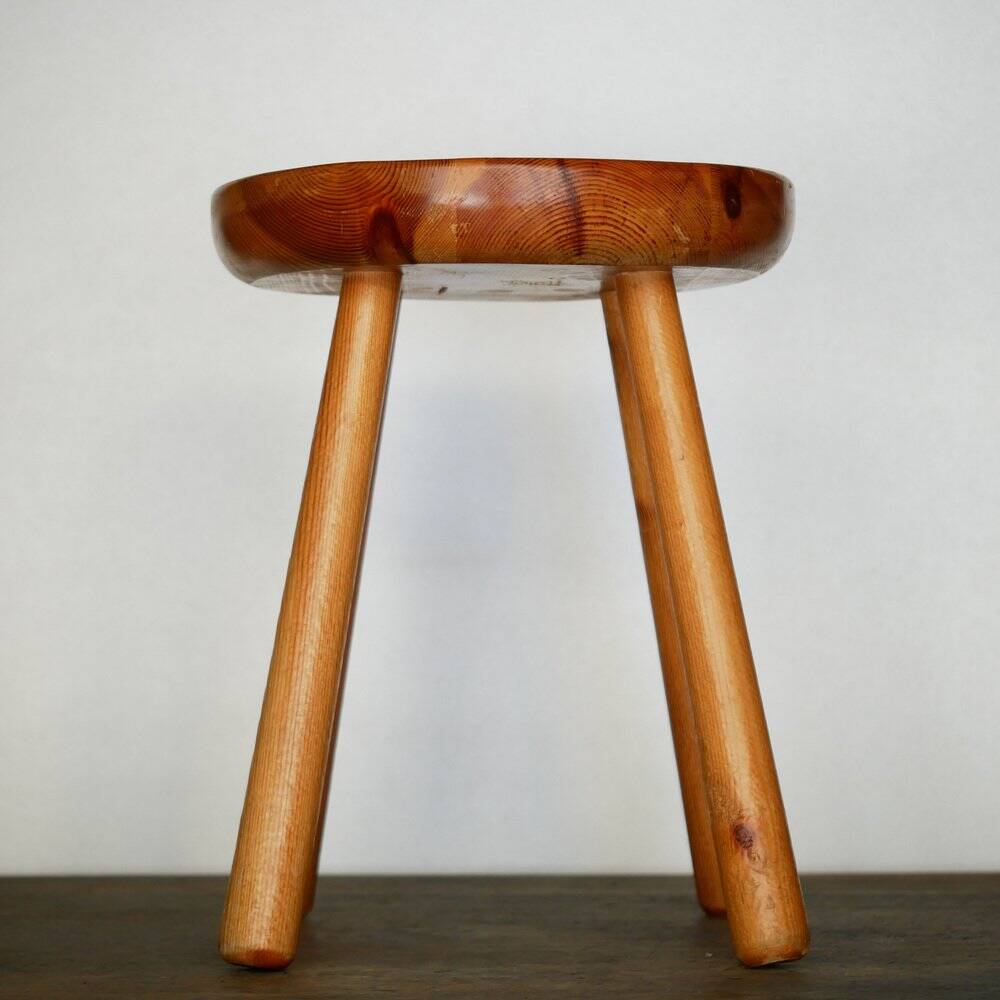 Vintage stool in the style of Charlotte Perriand, 1960s
