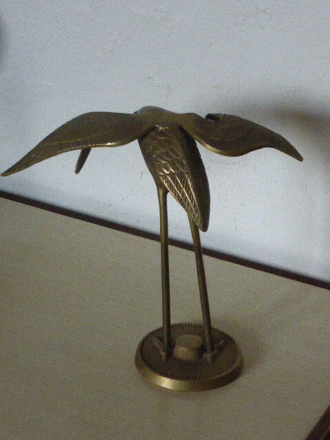 Brass heron, 1960s