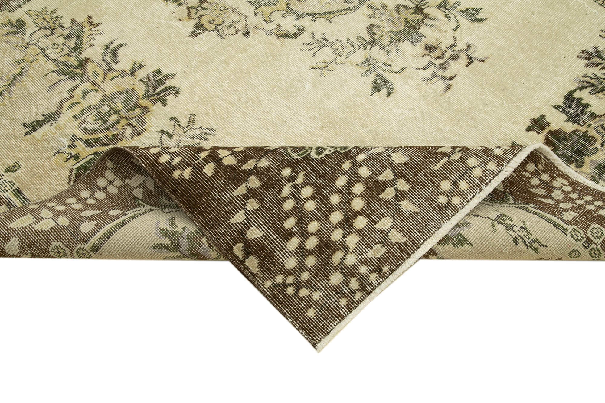 Hand-knotted turkish beige carpet 209 cm x 309 cm