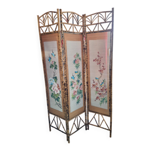 Paravent en bambou decor - asiatique